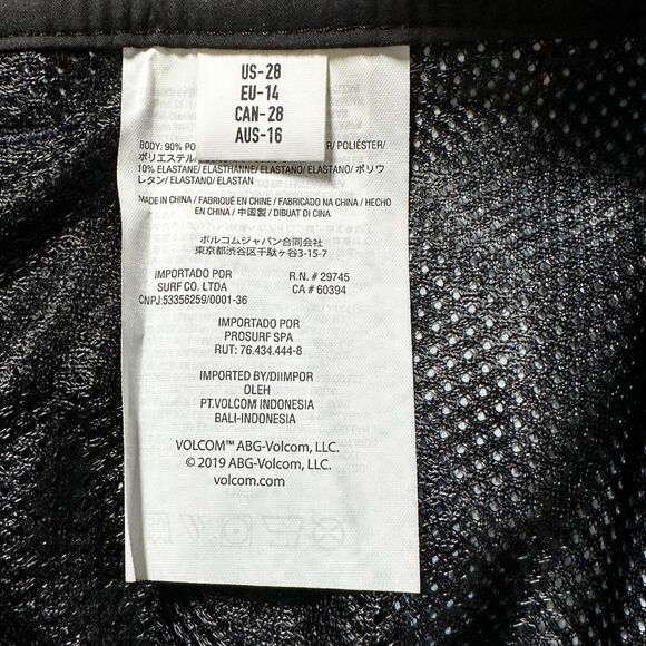 Volcom Hybrid Frickin Cross Shred Static Shorts Blue Mens Youth NWT Sz 28 (16) - Picture 7 of 9